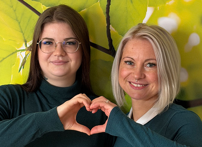 Bianca Saß (Intensiv-Expertin) und Michelle Boelk (Palliativ-Spezialistin)